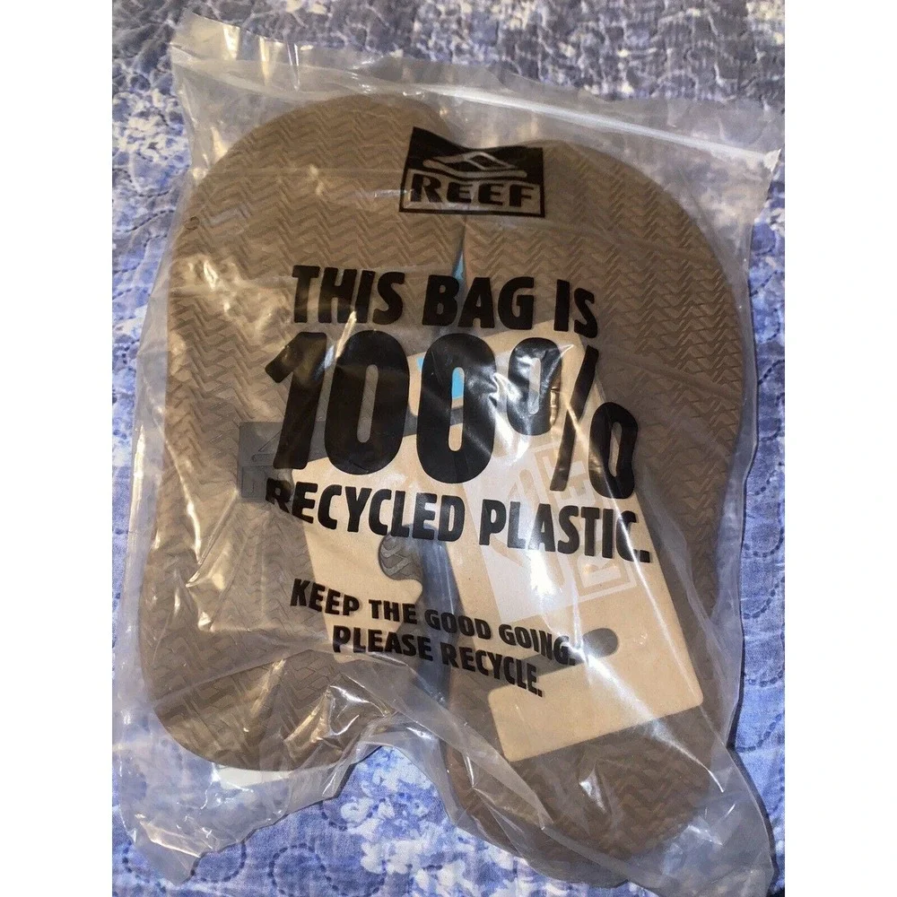 Reef Anchor Sandal Men Size 7 High Arch Support‎ Brown | Gum Beach Thong Sandal